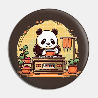 Cute chef panda bear Pin