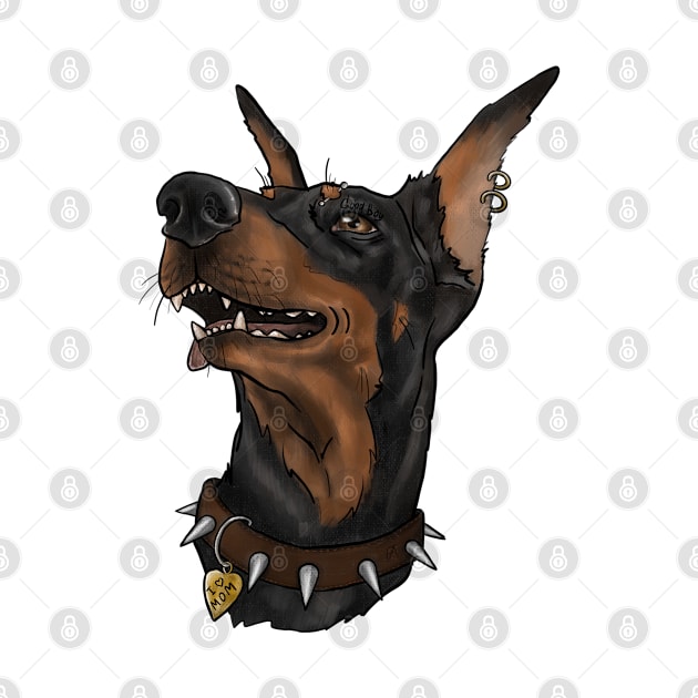 Cute brutal doberman by Kingroad