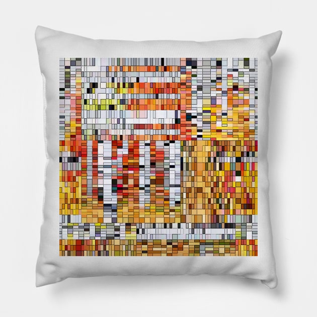 Birch Trees Deconstructed Pillow by MAMMAJAMMA