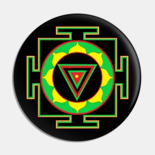 Powerful Goddess Kali Yantra Pin