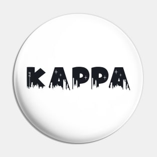 Kappa Cityscape Letters Pin