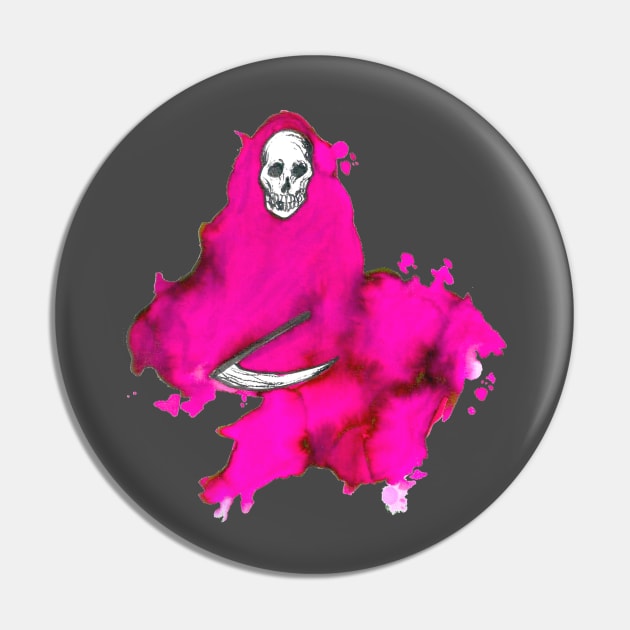 Red Death Pin by Art of V. Cook