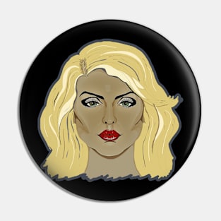 Blondie icon colour Pin