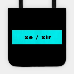 xe / xir - cyan Tote