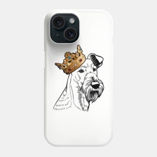 Irish Terrier Dog King Queen Wearing Crown Phone Case