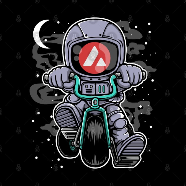 Astronaut Avalanche AVAX Coin To The Moon Crypto Token Cryptocurrency Wallet Birthday Gift For Men Women Kids by Thingking About