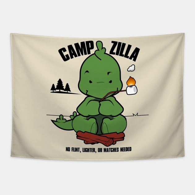 Camp Godzilla Tapestry by Spikeani