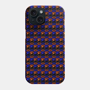 Blue-Orange Solar Eclipse Pattern Phone Case