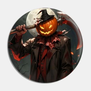 Horror Pumpkin Scream Pin