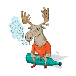 Moose Smoker T-Shirt