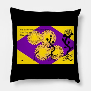 Time to Bloom (Intersex) Pillow