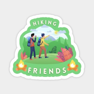 Hiking Friends Magnet