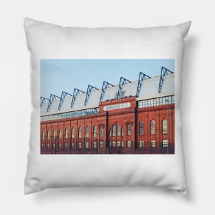 Ibrox Stadium at blue hour Pillow