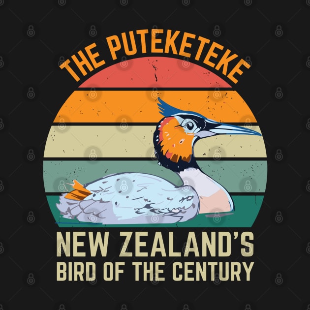 Funny Puteketeke New Zealand's Bird Of The Century Vintage by rhazi mode plagget