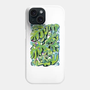 Cheese plant foliage Phone Case