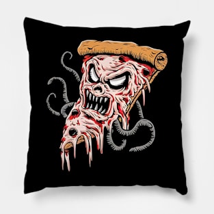 Horror Pizza Slice Monster Pillow