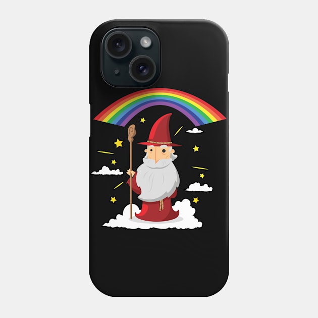 Rainbow Wizard Phone Case by HopeandHobby