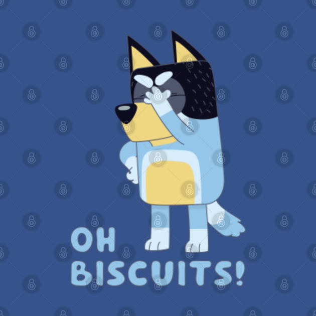 Bluey Bandit Oh Biscuits - Oh Biscuits - Tapestry | TeePublic