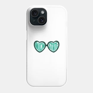 MICHSTATE heart glasses Phone Case