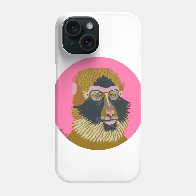 Monkey Phone Case by jenniferdavisart