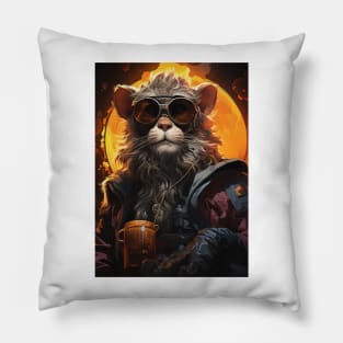 Funny Cat Beer Pillow