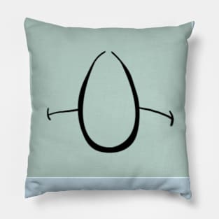 Squidward Face Pillow