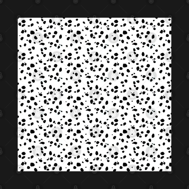 Cute Spots Dots Dalmatian Dog Print by Looly Elzayat