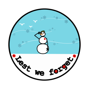 Frosty the Snowman on Remembrance Day T-Shirt