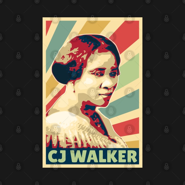 Madam CJ Walker Vintage Colors by Nerd_art