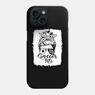 Soccer Titi Vintage Leopard Messy Bun Bleached Phone Case