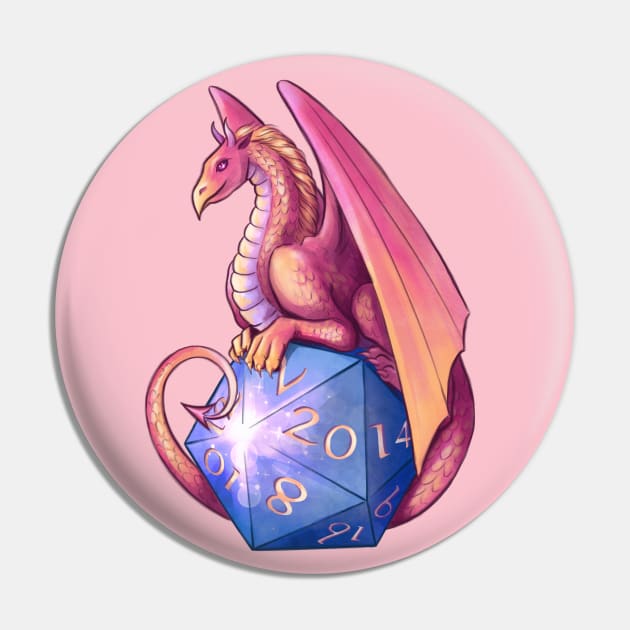 DnD dice Dragon Pin by Molly11