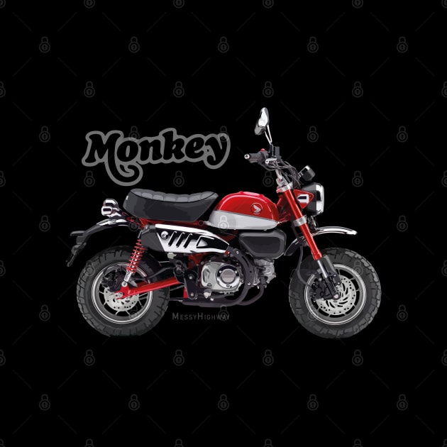 Honda Monkey 125 19 red, s by MessyHighway