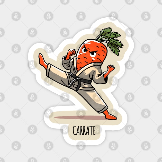 Carrate Karate Carrot Magnet by FanFreak