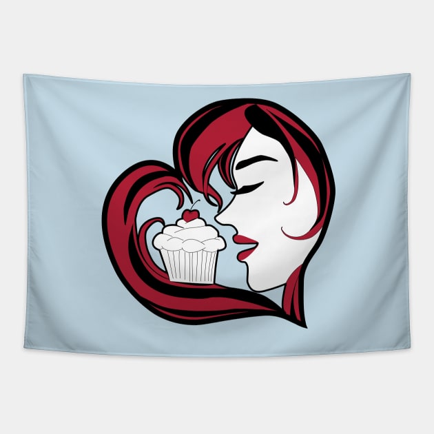 Cupcake Love Tapestry by ShadoxV