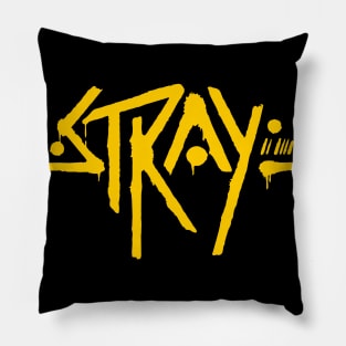 yellow stray Pillow