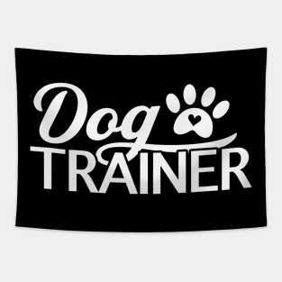 Cute Dog Trainer Tapestry