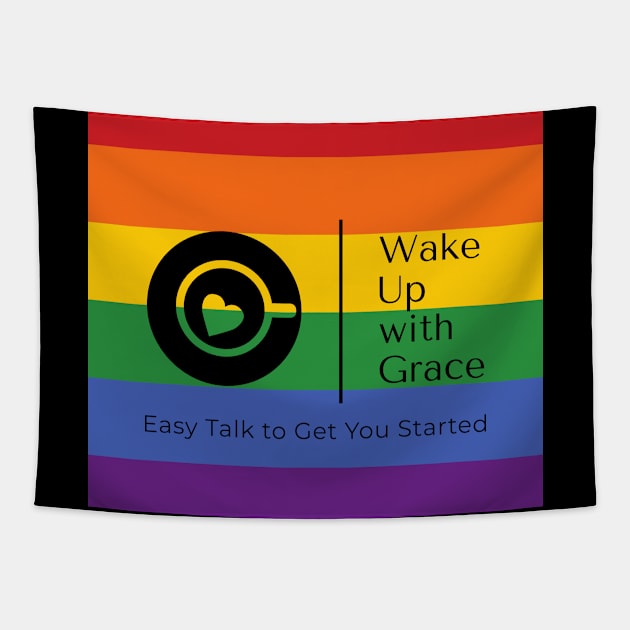 WUWG Black Logo_RB Flag Tapestry by Grace's Grove Audio