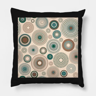 Kopie von Kopie von Kopie von Kopie von Kopie von colorful circles | green and coral Pillow