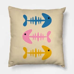 Cute Fish Bone Trio Pillow