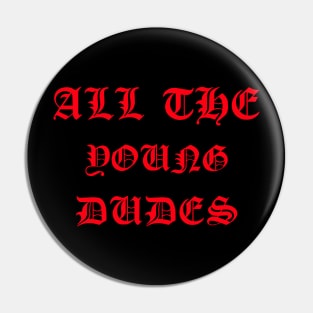 All the young dudes Pin