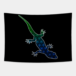 Geometric Gecko 2 Tapestry