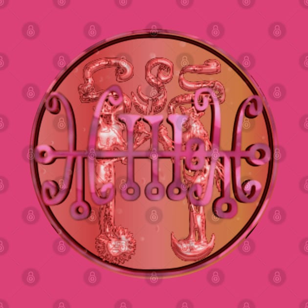Sigil Coin - Goetia Seal of Sallos by geodesyn