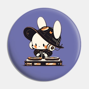Kawaii Bunny DJ Pin