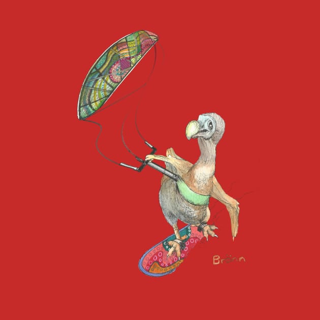 Dodo goes Kitesurfing by The Dodo Gallery