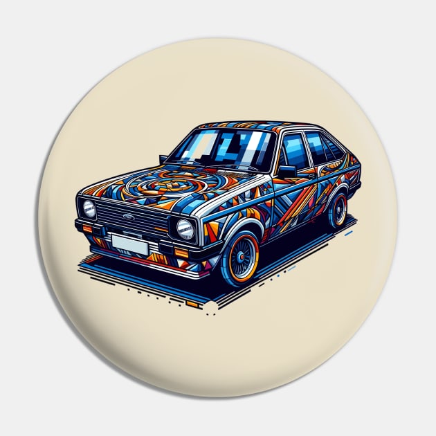 Ford Escort Pin by Vehicles-Art