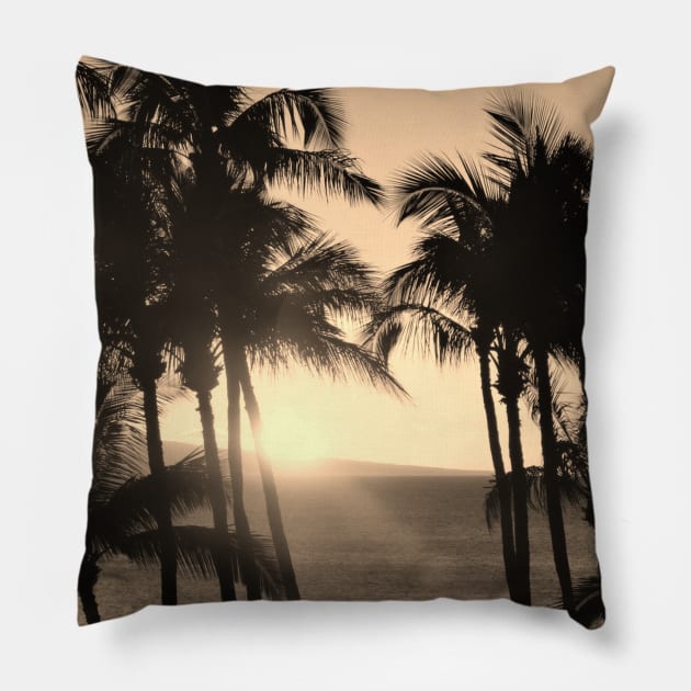 Tropical island Paradise Pillow by Coreoceanart