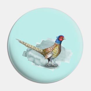 Common pheasant Pin