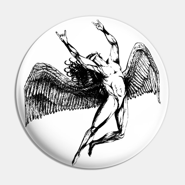 THE ICARUS SYNDROME - black BEST SELLER Pin by shethemastercovets