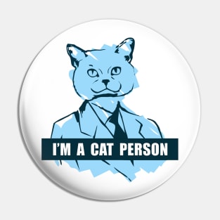 I'm a Cat Person Pin