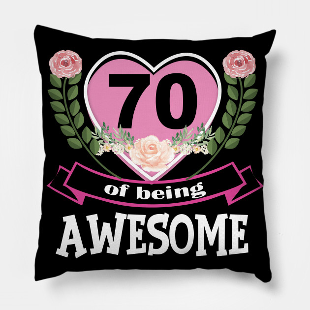 Queen 70th Birthday Gift T Shirt For Grandma Woman Queen 70th Birthday Pillow Teepublic